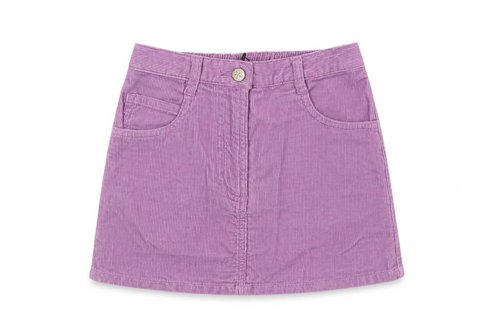 Mothercare Girls Purple Corduroy A-Line Skirt 3-4 Years