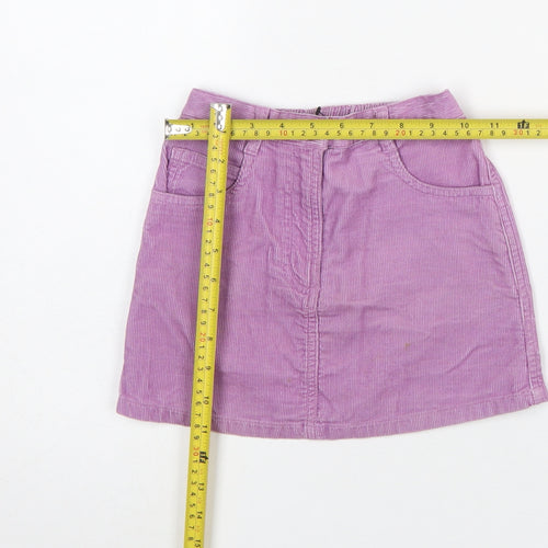 Mothercare Girls Purple Corduroy A-Line Skirt 3-4 Years