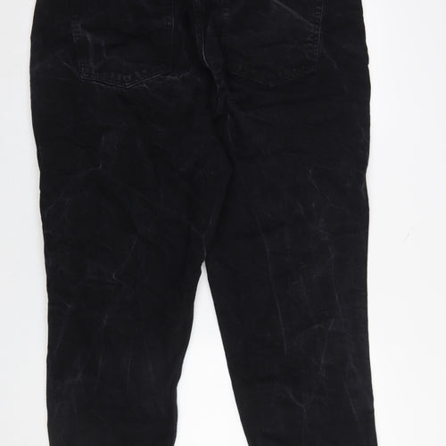 Topshop Curve Black Straight Leg Stretch Jeans UK 22 Womens Plus