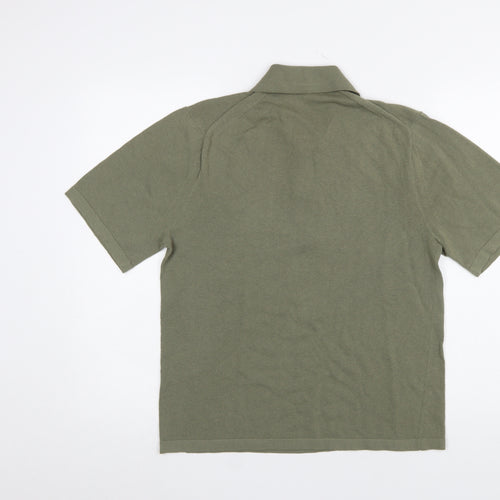 Uniqlo U Men's Green Cotton Short Sleeve Polo Shirt XS
