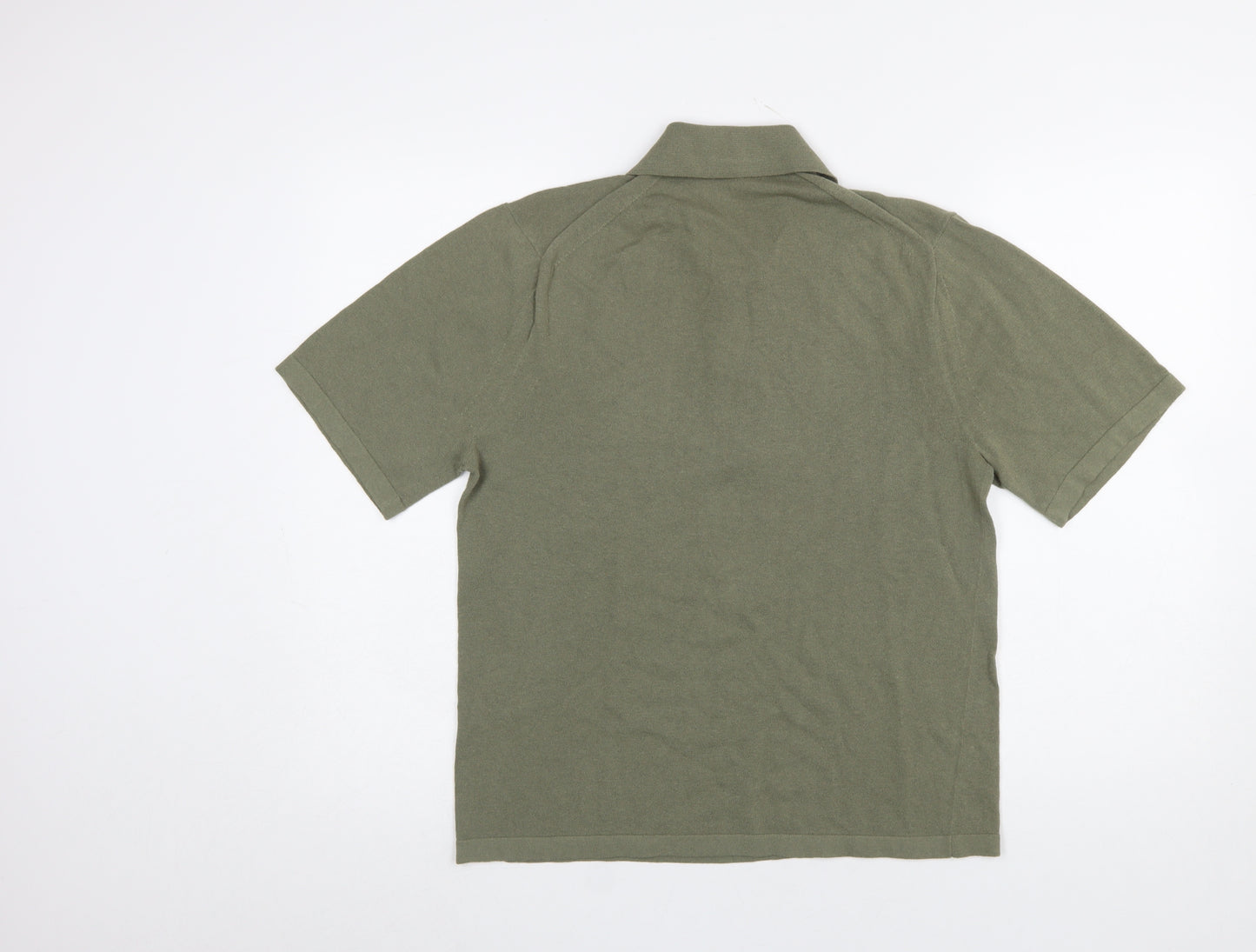Uniqlo U Men's Green Cotton Short Sleeve Polo Shirt XS
