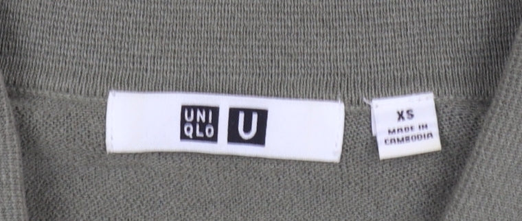 Uniqlo U Men's Green Cotton Short Sleeve Polo Shirt XS