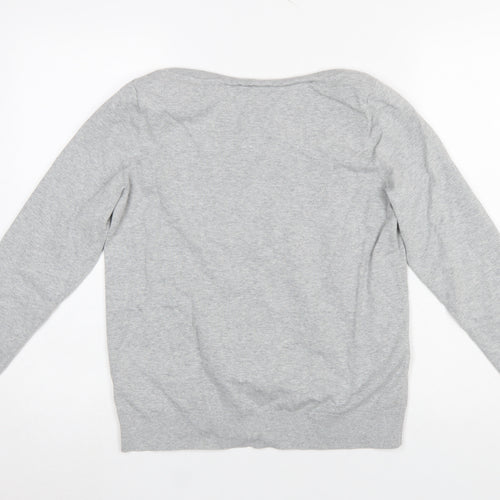 Tommy Hilfiger Men’s Grey Cotton Knit Pullover Jumper Size M