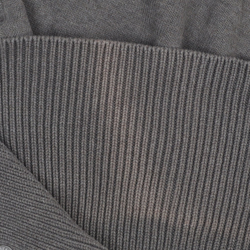 Esprit Women Brown High Neck Button Pullover Jumper L