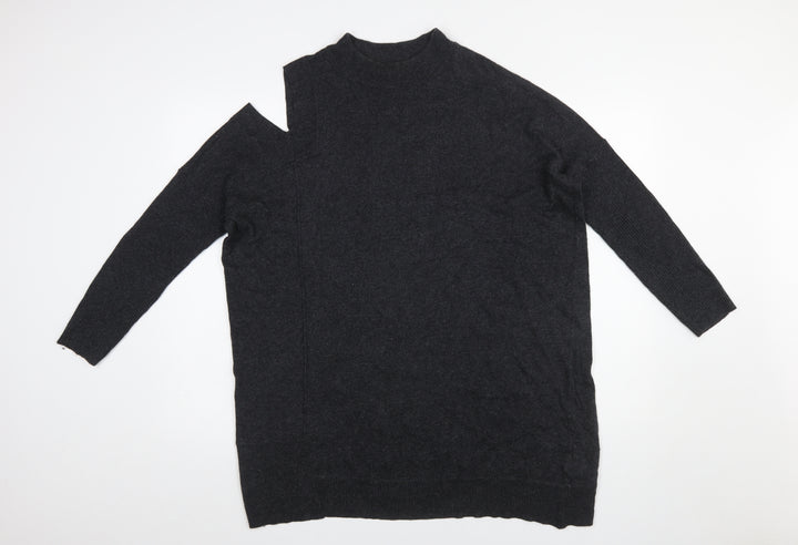 Mint Velvet Women Black Medium Cold Shoulder Knit Jumper