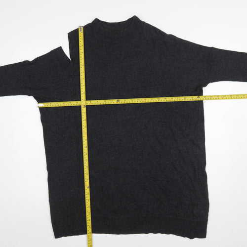 Mint Velvet Women Black Medium Cold Shoulder Knit Jumper