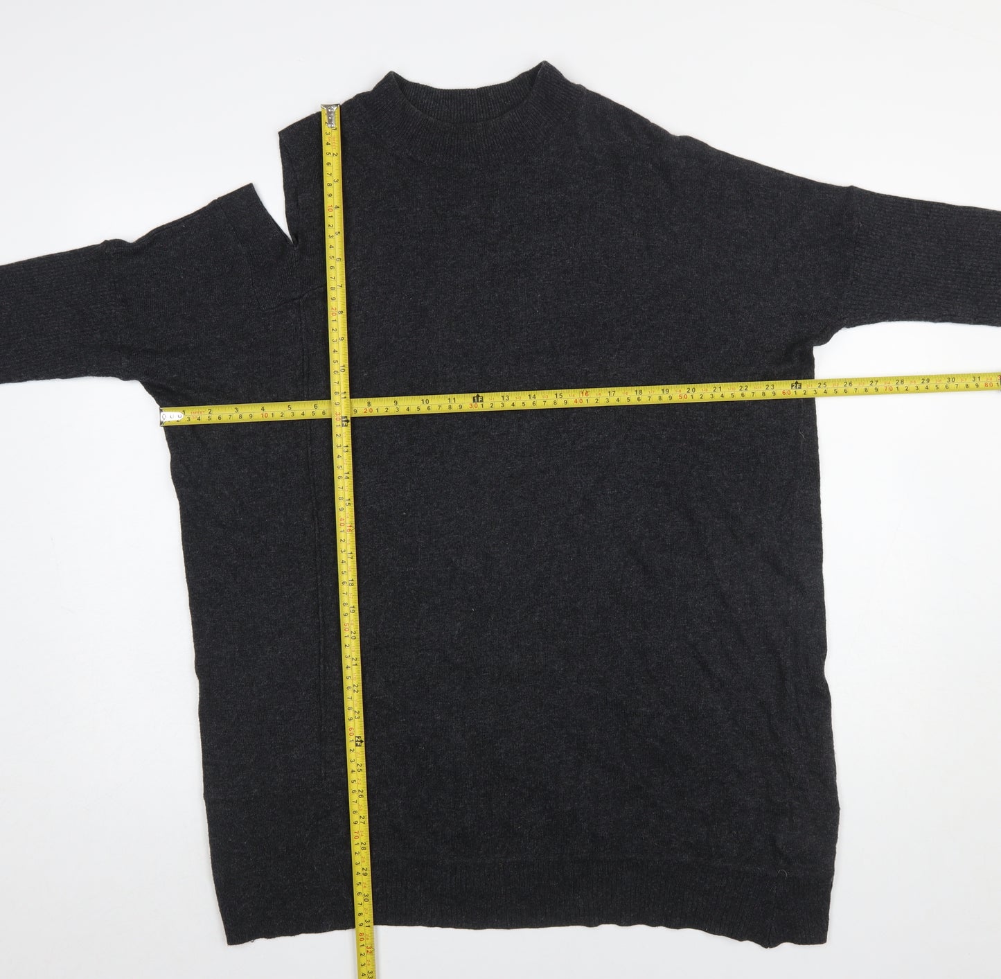 Mint Velvet Women Black Medium Cold Shoulder Knit Jumper