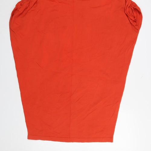 Oliver Bonas Women’s Red Cotton Tunic Blouse Size 8