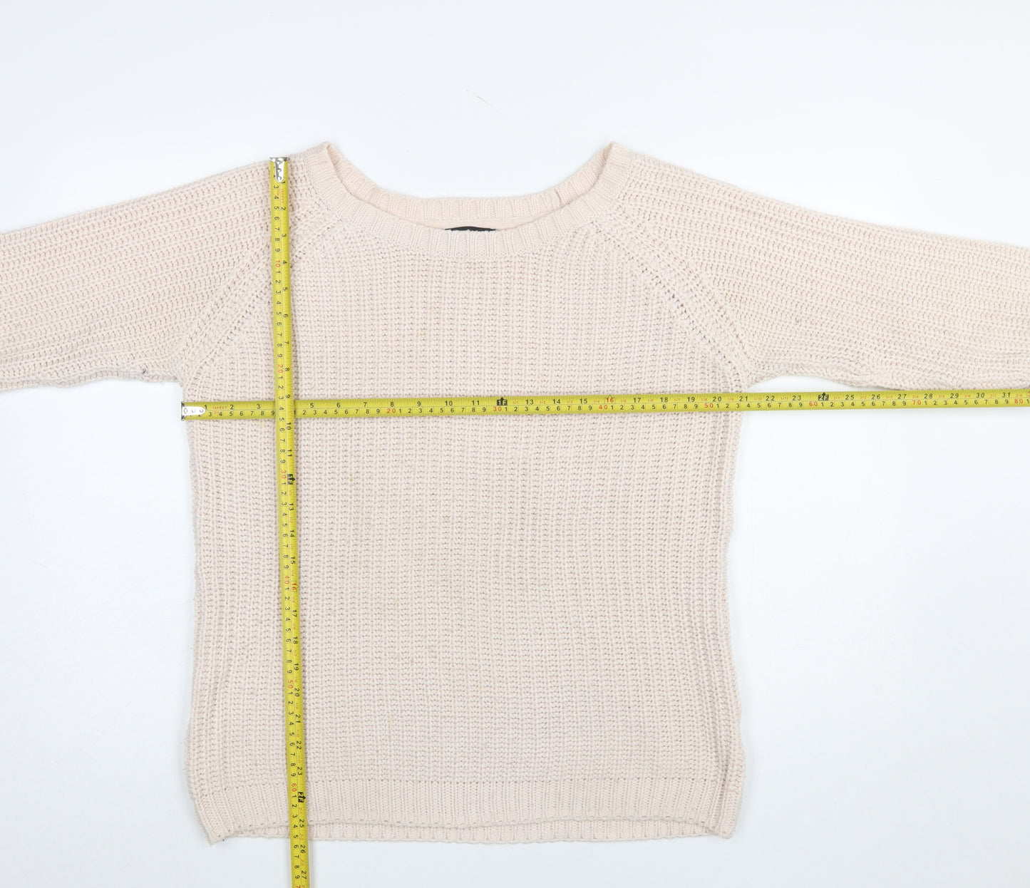Colours of the World Women’s Beige Cotton Knit Jumper L