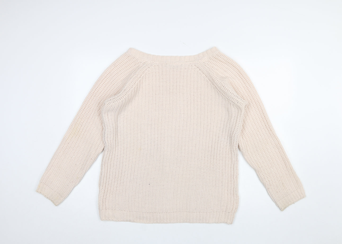 Colours of the World Women’s Beige Cotton Knit Jumper L