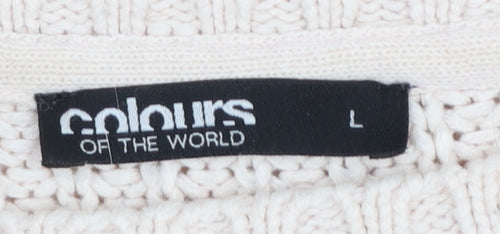 Colours of the World Women’s Beige Cotton Knit Jumper L