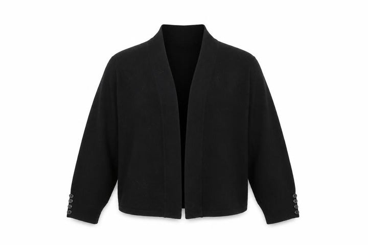 Wallis Women’s Black Knit Cardigan M V-Neck Button Cuff Lightweight
