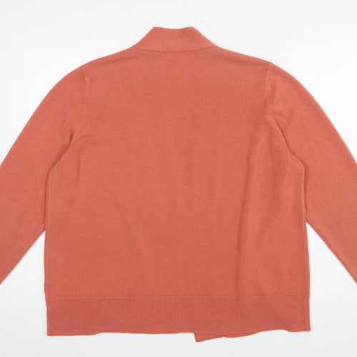Marks and Spencer Womens Brown XL Acrylic Knit Open Cardigan Jumper