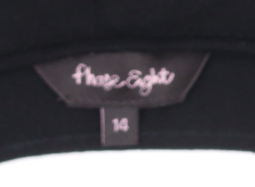 Phase Eight Women’s Black Sleeveless Bodycon Dress Size 14