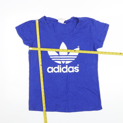 Adidas Womens Blue XL Short Sleeve Sports T-Shirt