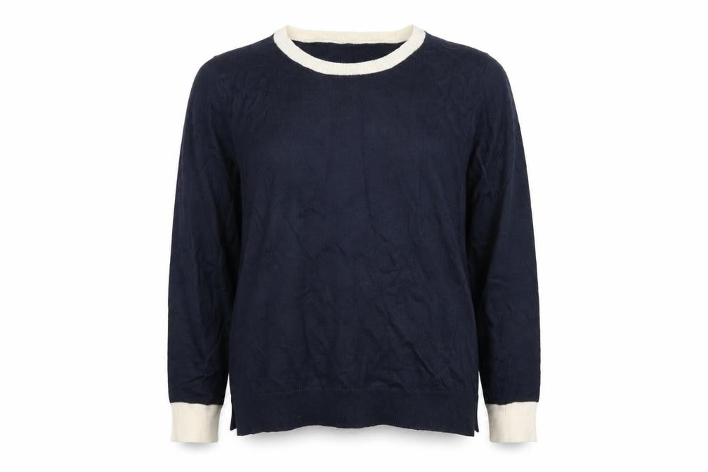 Marks and Spencer Women’s Blue Crew Neck Acrylic Jumper Size 14