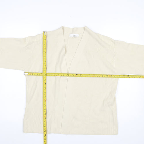 Marks and Spencer Women’s Beige Knit Long Sleeve Cardigan M