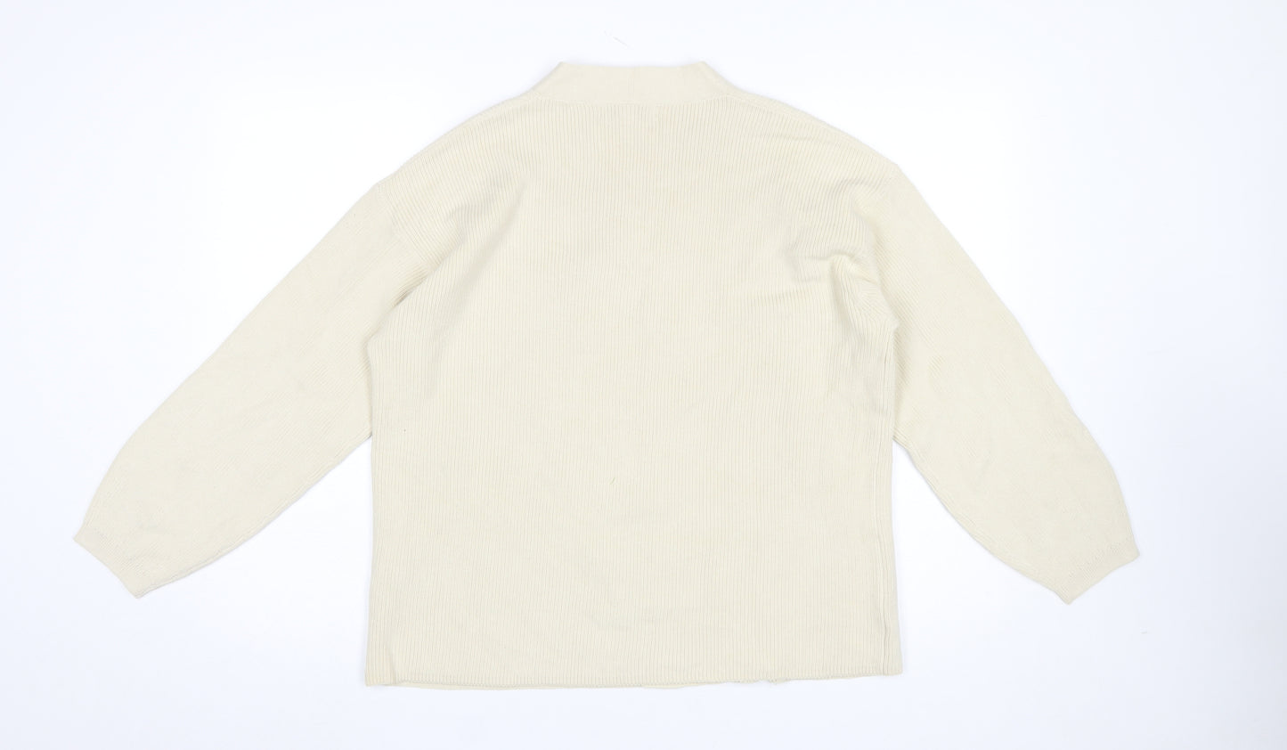 Marks and Spencer Women’s Beige Knit Long Sleeve Cardigan M