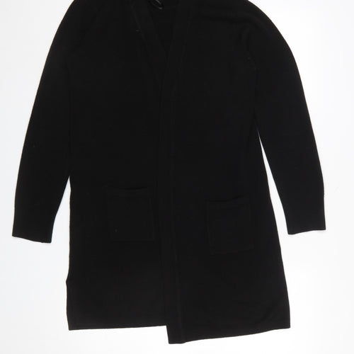 Debenhams Women's Black V-Neck Long Sleeve Cardigan Size 12
