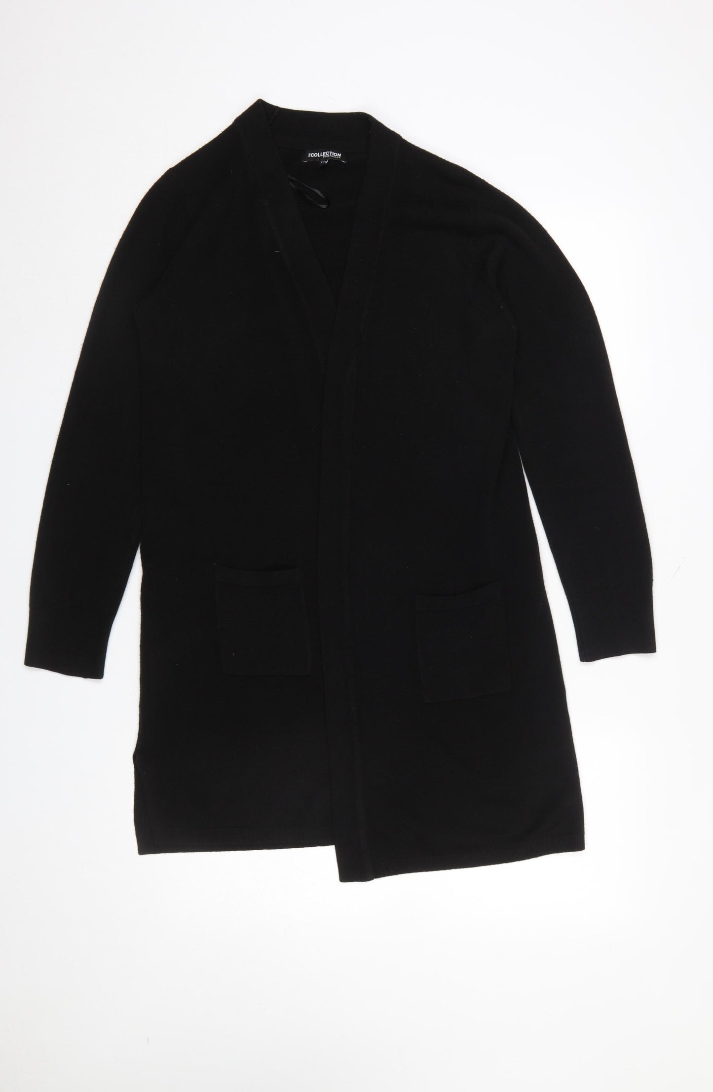 Debenhams Women's Black V-Neck Long Sleeve Cardigan Size 12