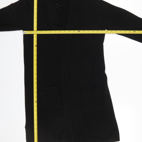Debenhams Women's Black V-Neck Long Sleeve Cardigan Size 12