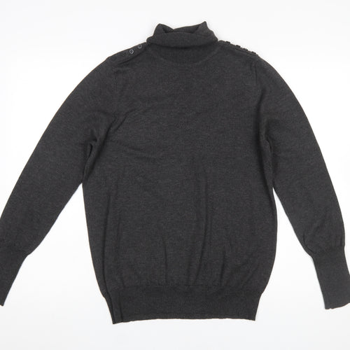Joseph A. Women’s Grey Roll Neck Knit Jumper Size L