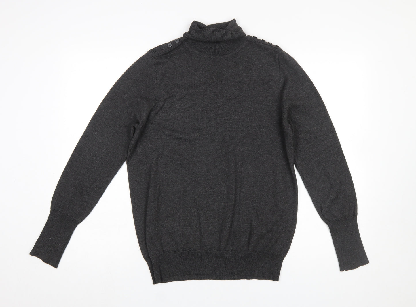 Joseph A. Women’s Grey Roll Neck Knit Jumper Size L