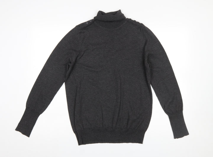 Joseph A. Women’s Grey Roll Neck Knit Jumper Size L
