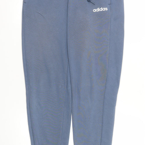 Adidas Men's Blue Small Jogger Sweatpants Tapered Fit Activewear