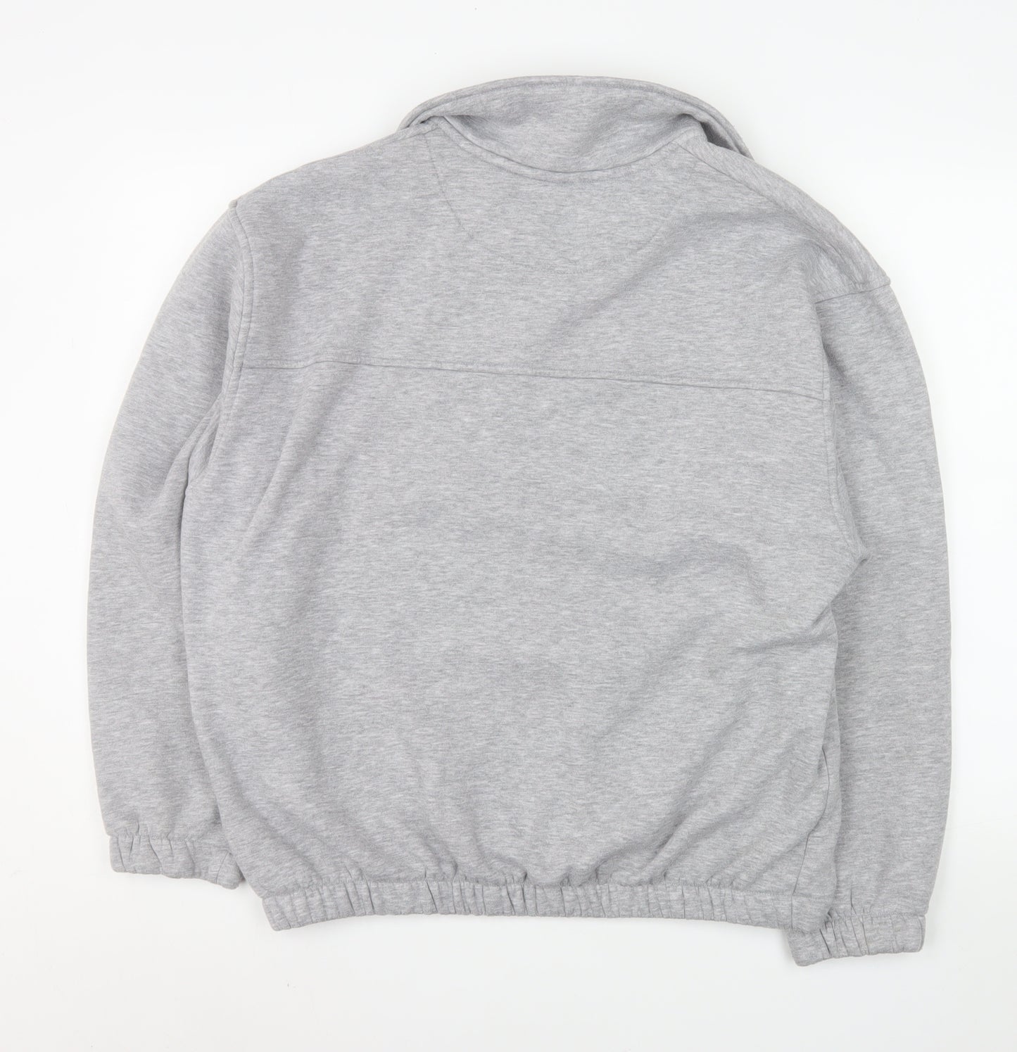 ASOS Men's Grey Collared Pullover Sweatshirt M Regular Fit