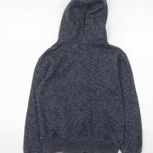 Nike Women's Blue Hooded Full Zip Cotton Jacket Size S
