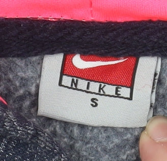 Nike Women's Blue Hooded Full Zip Cotton Jacket Size S