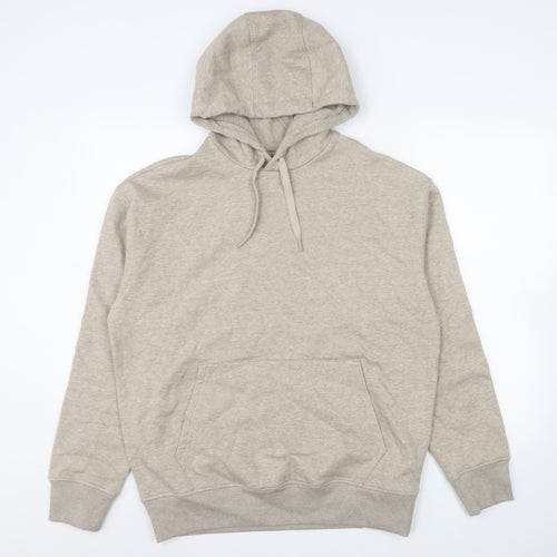 Marks and Spencer Men’s Beige Pullover Hoodie Small Regular Fit