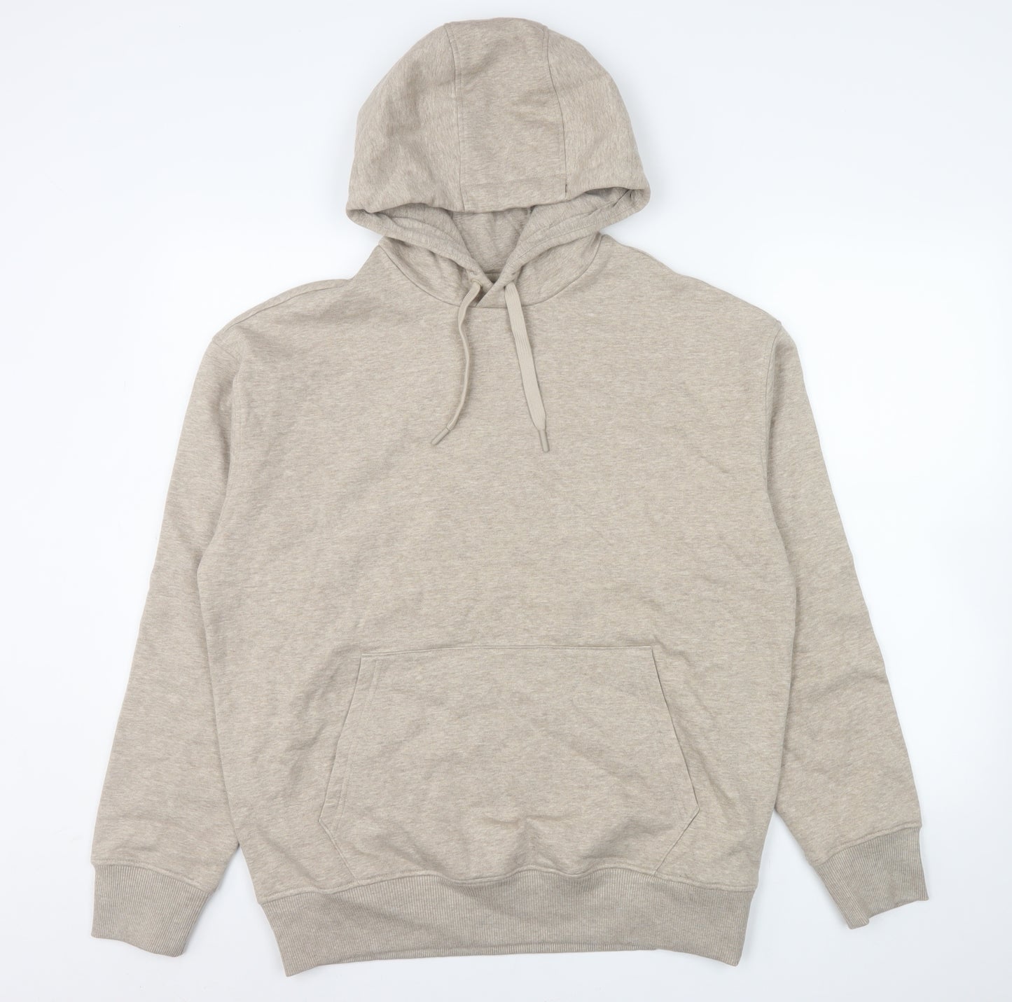 Marks and Spencer Men’s Beige Pullover Hoodie Small Regular Fit