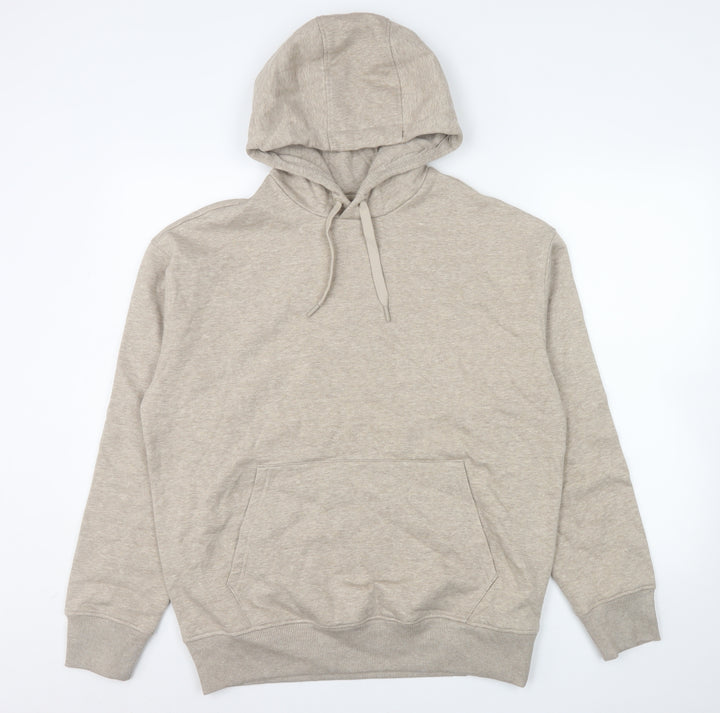 Marks and Spencer Men’s Beige Pullover Hoodie Small Regular Fit