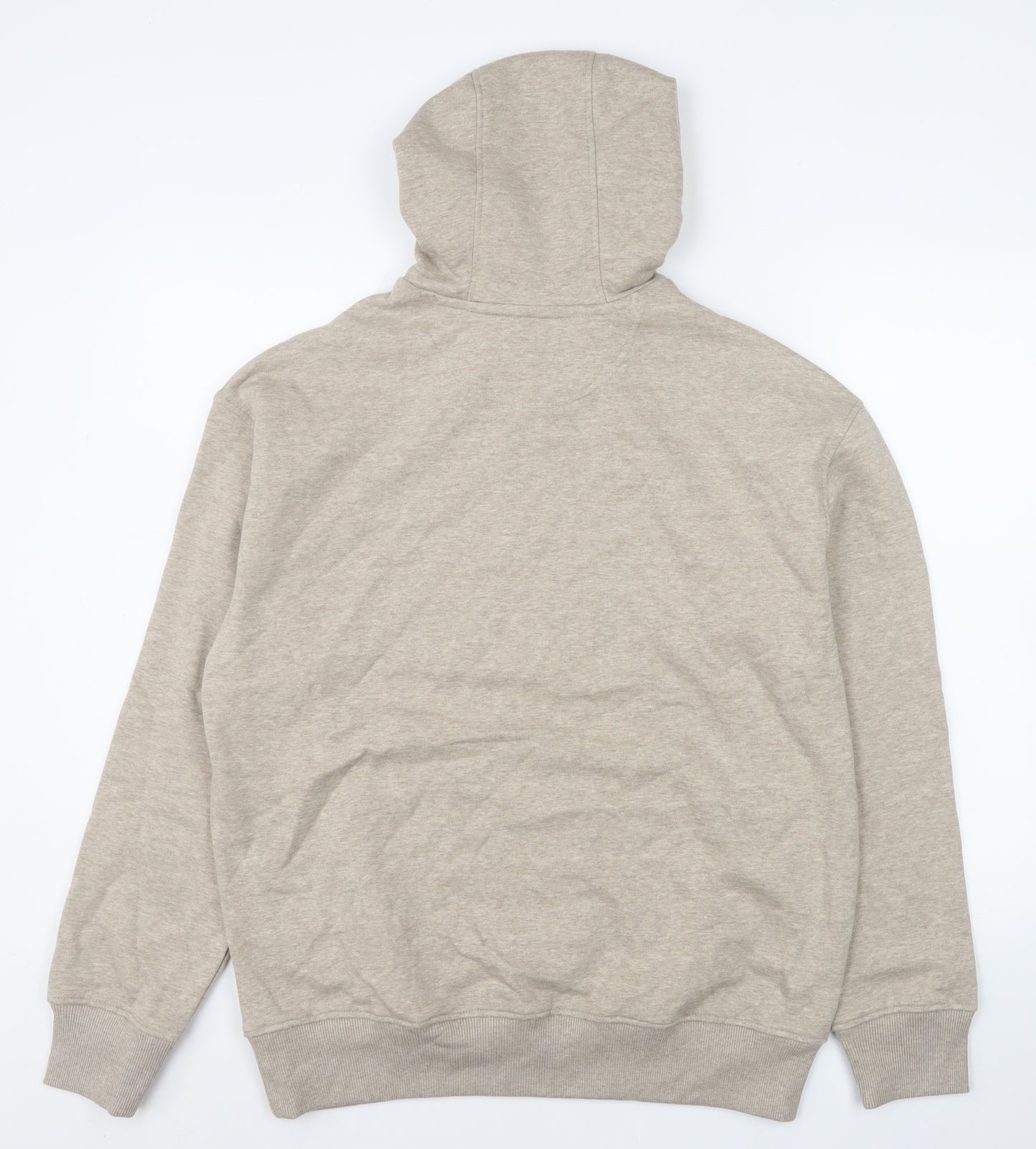 Marks and Spencer Men’s Beige Pullover Hoodie Small Regular Fit