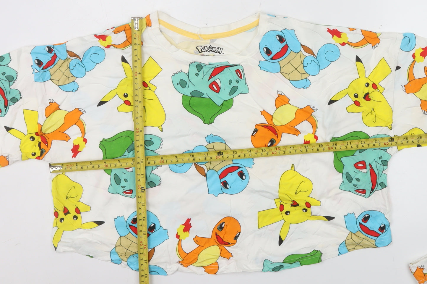 Primark Pokémon Women's Multicoloured Cotton Pyjama Set Size 12-14