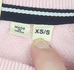 Superdry Men's Pink Crew Neck Cotton Sweatshirt XS