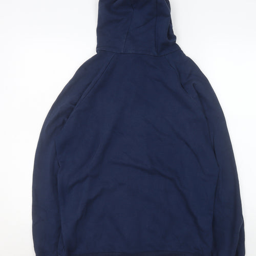 Under Armour Men’s Blue Full Zip Hooded Cotton Jacket Size M