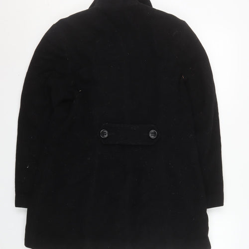 Prima Outerwear Women's Black Wool Blend Pea Coat Size 14