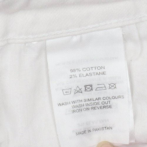 APT Women’s Ivory Chino Shorts Size 14 Stretch Cotton Twill