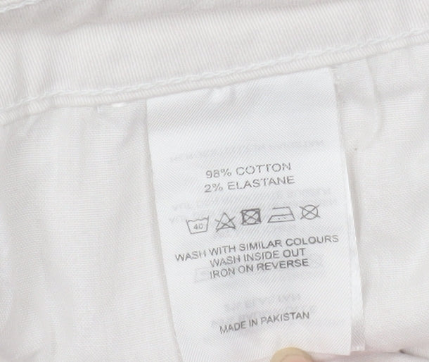 APT Women’s Ivory Chino Shorts Size 14 Stretch Cotton Twill