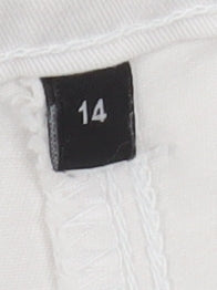 APT Women’s Ivory Chino Shorts Size 14 Stretch Cotton Twill
