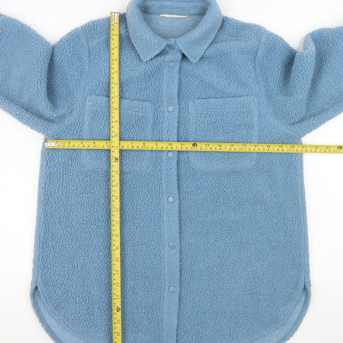 John Lewis Women’s Blue Fleece Button Jacket Size S
