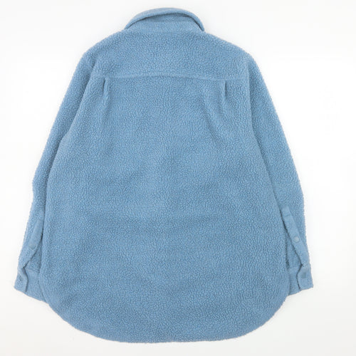 John Lewis Women’s Blue Fleece Button Jacket Size S