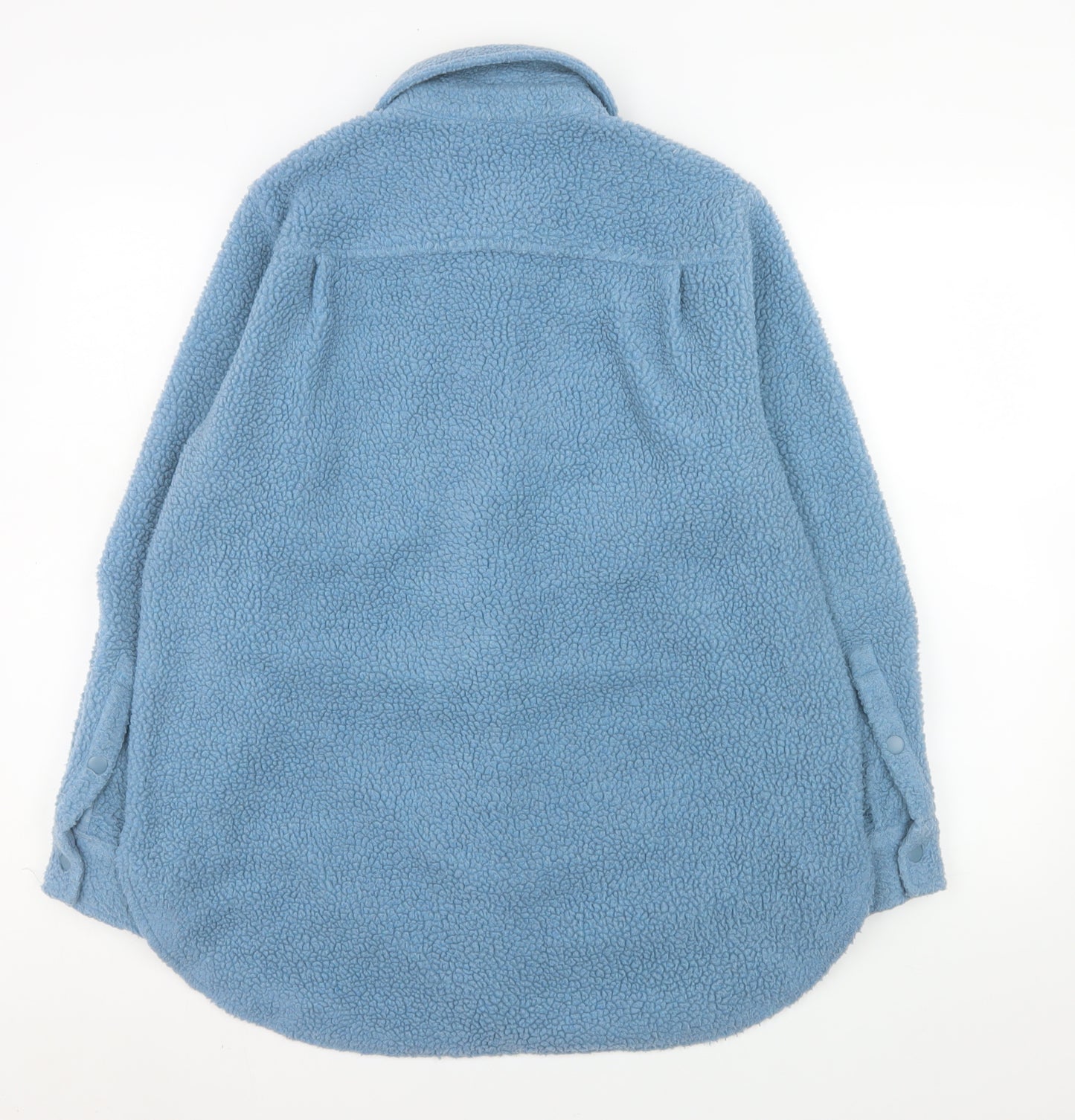 John Lewis Women’s Blue Fleece Button Jacket Size S