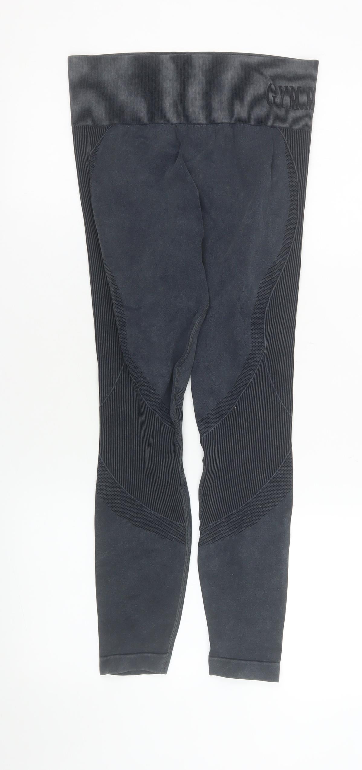 Gym Minute Women's Black Seamless Leggings Size L High Waisted
