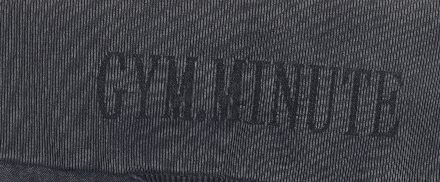 Gym Minute Women's Black Seamless Leggings Size L High Waisted