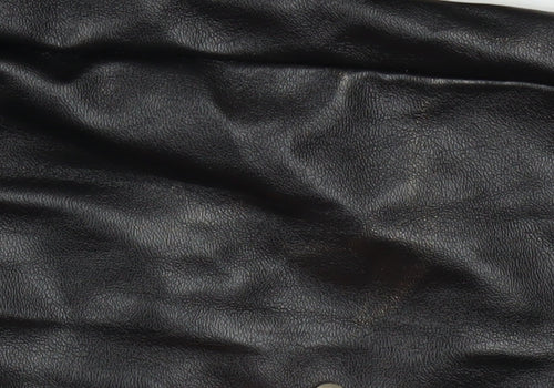 I Saw It First Womens Black Faux Leather High Waist Trousers Size 6