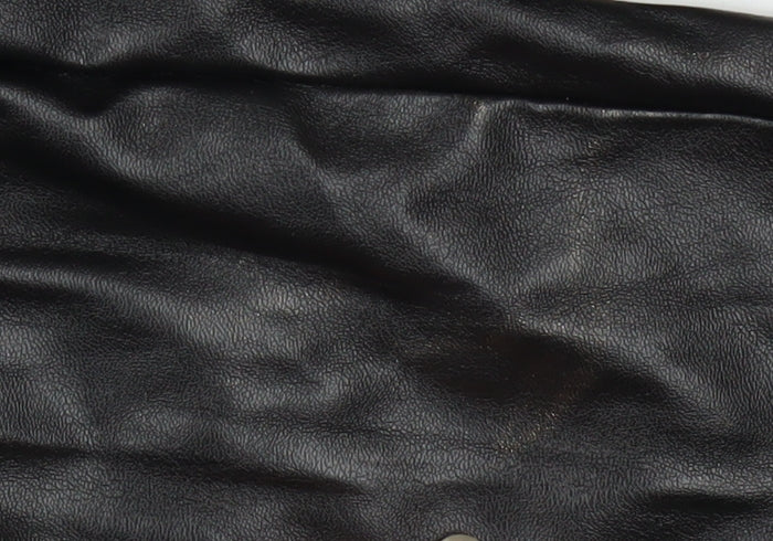 I Saw It First Womens Black Faux Leather High Waist Trousers Size 6